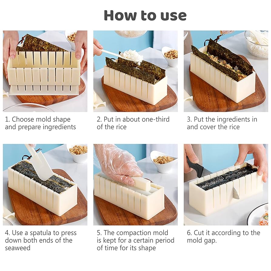 🍥Molde de sushi🍽️🍣- Transforma Tu Cocina en un Restaurante🍣