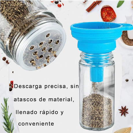 ORGANIZADOR GIRATORIO DE ESPECIAS CON 18 TARROS - 🏷️ Incluye etiquetas reutilizables + marcador blanco