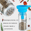 ORGANIZADOR GIRATORIO DE ESPECIAS CON 18 TARROS - 🏷️ Incluye etiquetas reutilizables + marcador blanco