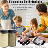 ORGANIZADOR GIRATORIO DE ESPECIAS CON 18 TARROS - 🏷️ Incluye etiquetas reutilizables + marcador blanco