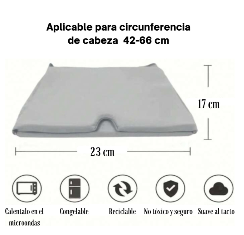 Máscara de Gel Frío/Calor iThera® – Alivio Instantáneo para Ojos Cansados, Dolores de Cabeza y Estrés