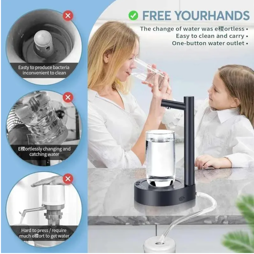 Dispensador de agua eléctrico portátil y automático- Tu agua, siempre a un toque 💧