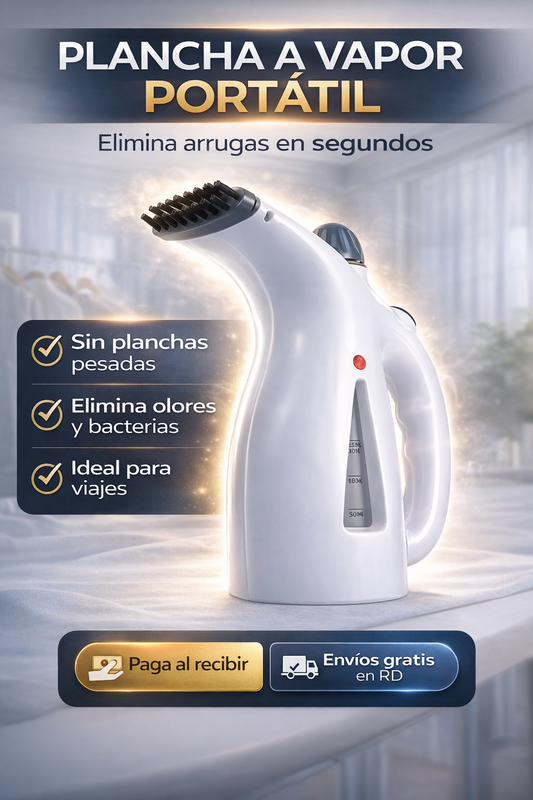 Plancha a Vapor Portatil - Impecable, estés donde estés.