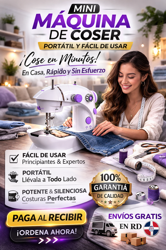 Maquina de Coser Portatil - Deja de botar ropa. ¡Arréglala ya!.