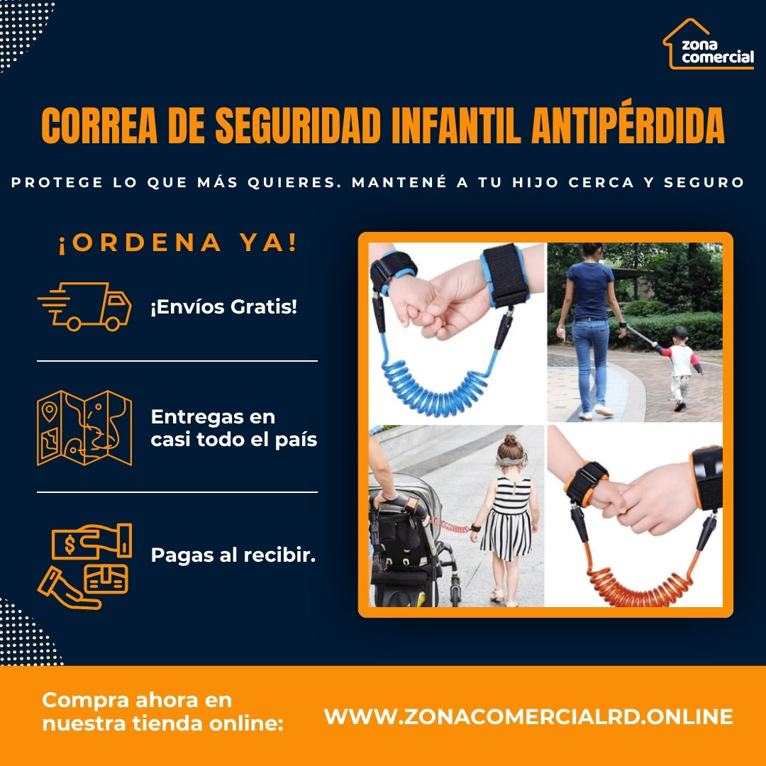 🧒🧷 Correa de Seguridad Infantil Antipérdida | Pulsera de Seguridad Niño + Adulto |
