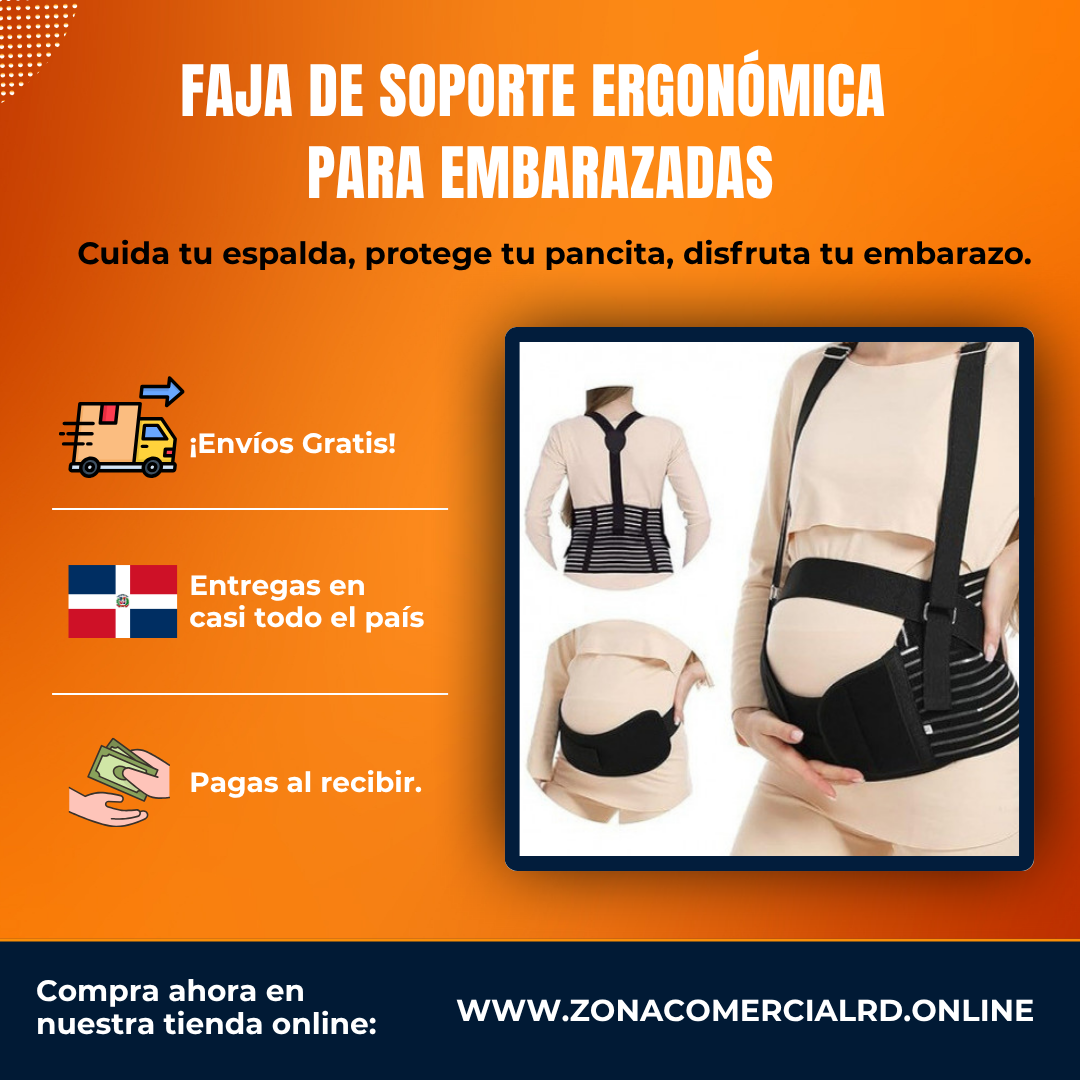 👶 FAJA DE SOPORTE ERGONÓMICA PARA EMBARAZADAS🤰 - Cuida tu espalda, protege tu pancita, disfruta tu embarazo.