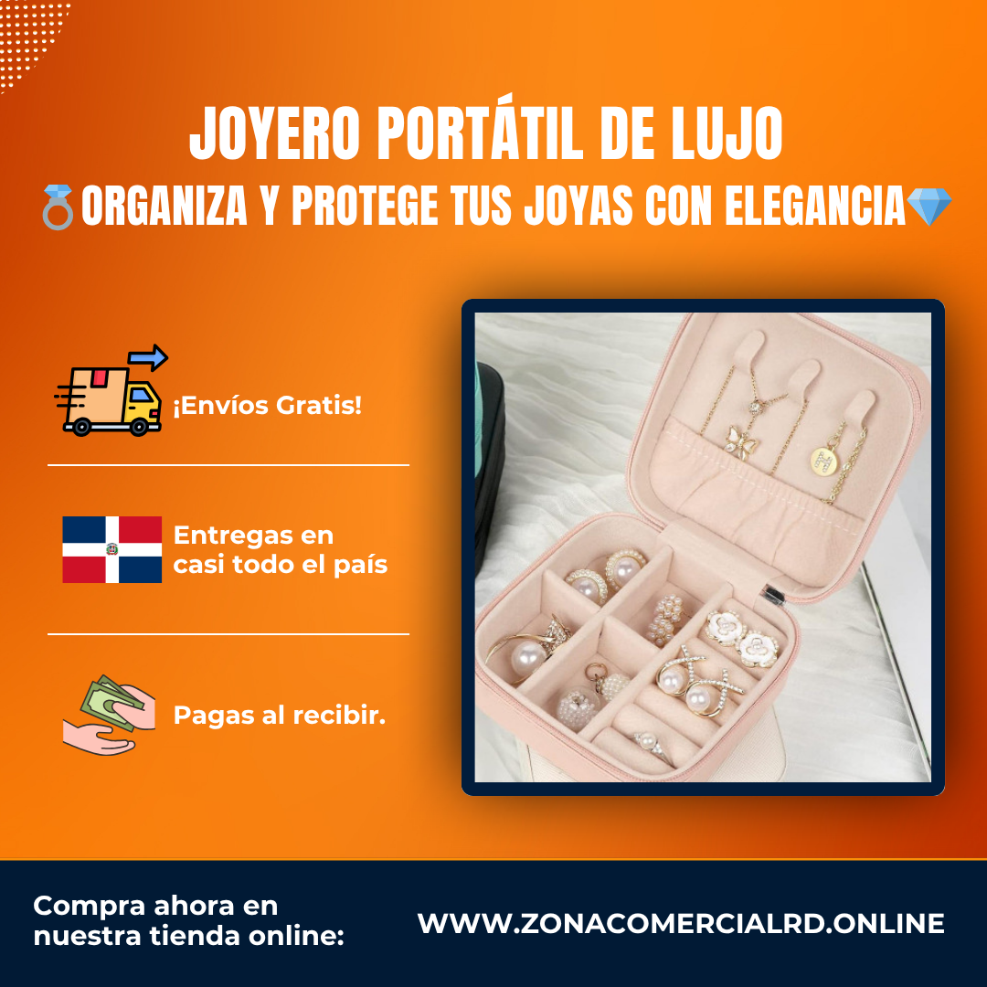 Joyero Portátil de Lujo – 💍Organiza y Protege tus Joyas con Elegancia💎