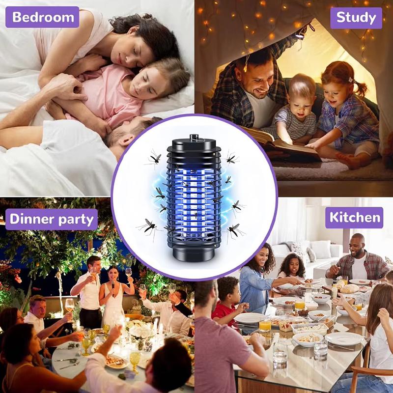 Eliminador de insectos voladores 🪰🪳🦟 - Adiós picaduras, silencio y protección para tu hogar